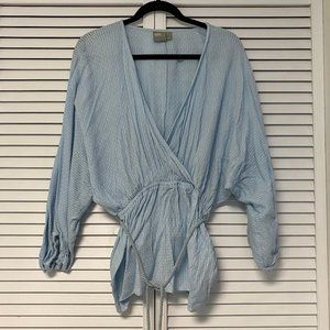 ASOS Light Blue Kimono Style Blouse NWOT